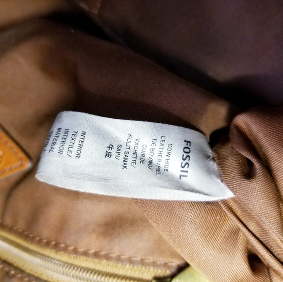 FOSSIL MADDOX REVIVAL TOTE SHOPPER PURSE SHOULDER BAG BROWN LEATHER - Picture 2 of 10